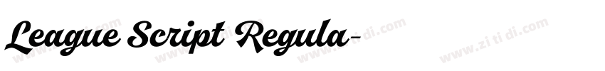 League Script Regula字体转换 League Script Regula字体转换